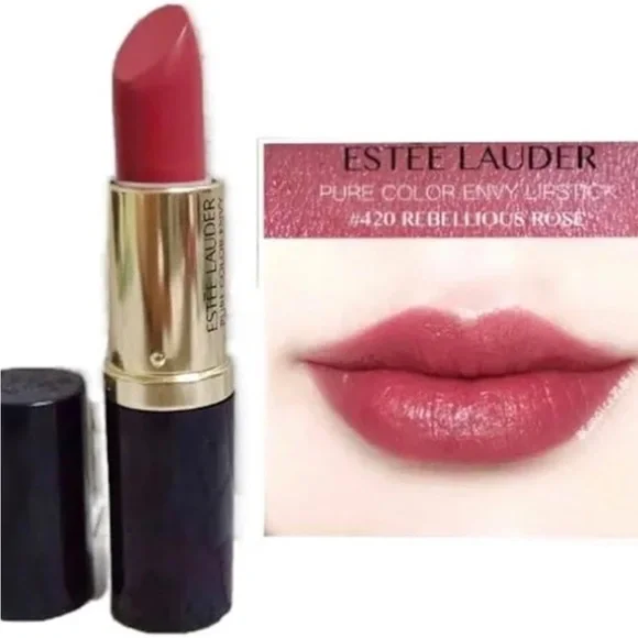Estee Lauder Pure Color Rebellious Rose Lipstick 420 Full Size Lippie New - Picture 13 of 13